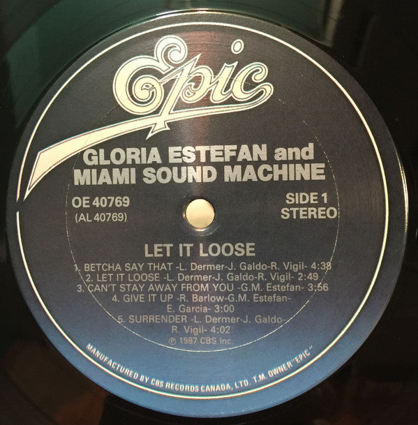 Gloria Estefan And Miami Sound Machine* : Let It Loose (LP, Album)