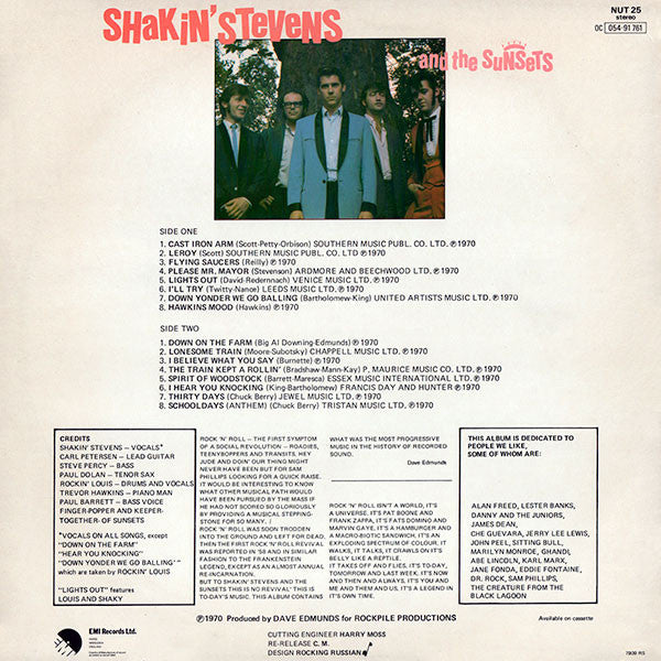 Shakin' Stevens And The Sunsets : A Legend (LP, Album, RE)