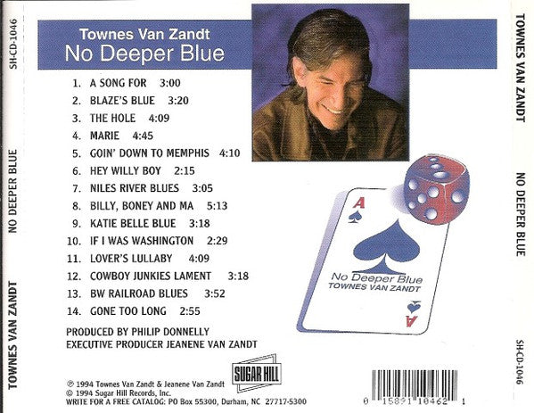 Townes Van Zandt : No Deeper Blue (CD, Album)