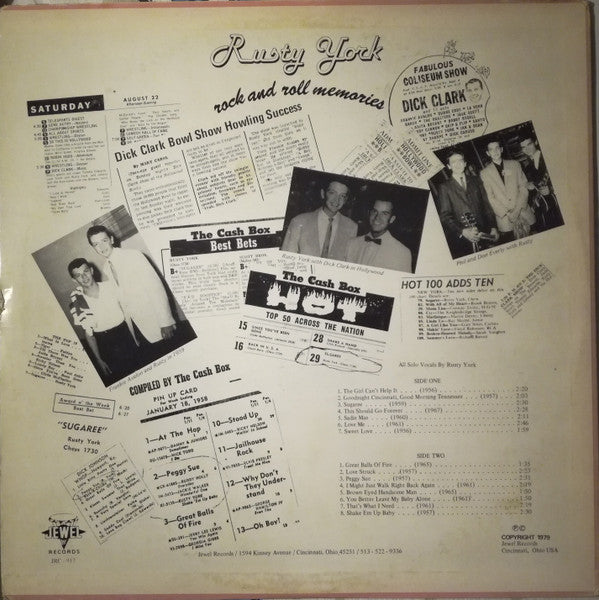 Rusty York : Rock And Roll Memories (LP, Comp)