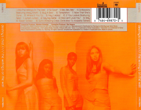 Destiny's Child : The Writing's On The Wall (CD, Album, Enh)