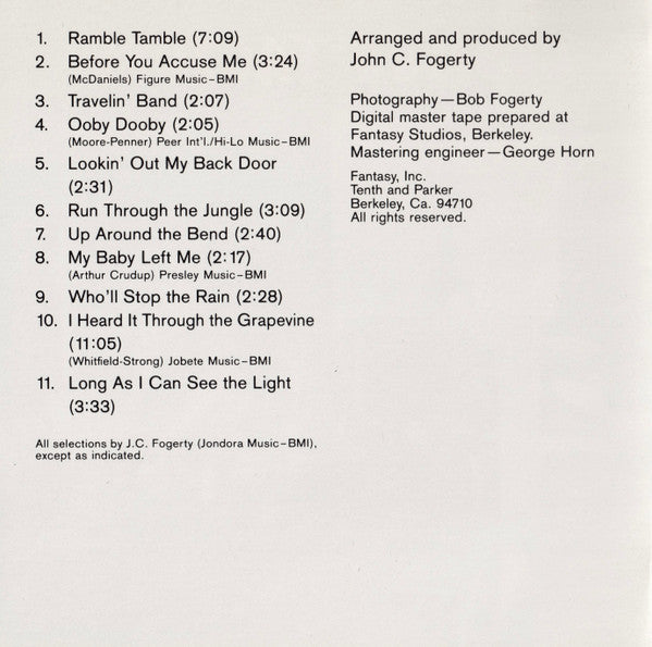 Creedence Clearwater Revival : Cosmo's Factory (CD, Album, RE)