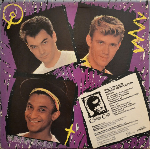 Culture Club : Kissing To Be Clever (LP, Album)