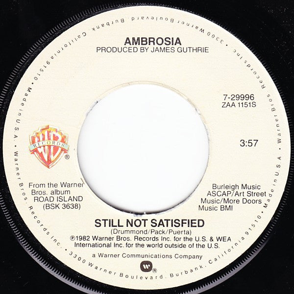 Ambrosia (2) : How Can You Love Me (7", Single, Win)