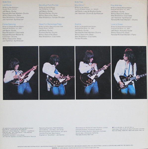 Jeff Beck : Wired (LP, Album)