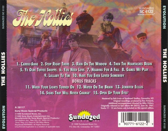 The Hollies : Evolution (CD, Album, Mono, RE)