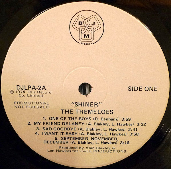 The Tremeloes : Shiner (LP, Album, Promo)