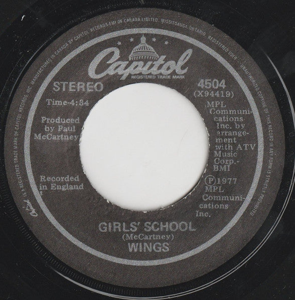Wings (2) : Mull Of Kintyre (7", Single, Top)