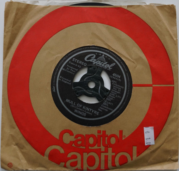 Wings (2) : Mull Of Kintyre (7", Single, Top)