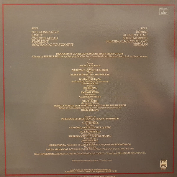 Shari Ulrich : One Step Ahead (LP)