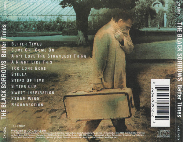The Black Sorrows : Better Times (CD, Album)