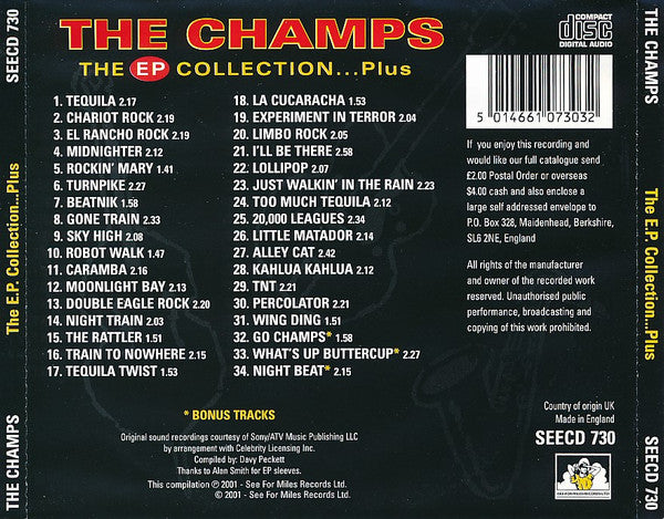 The Champs : The EP Collection... Plus (CD, Comp)