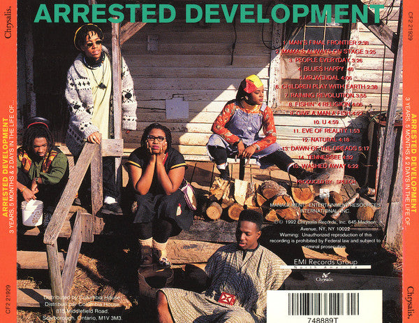 Arrested Development : 3 Years, 5 Months & 2 Days In The Life Of... (CD, Album, Club)