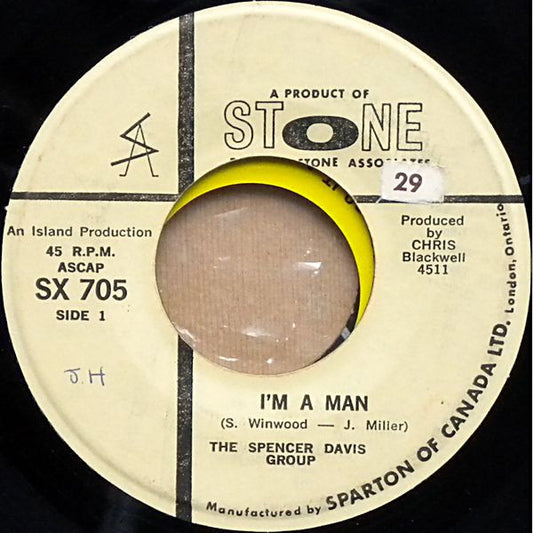 The Spencer Davis Group : I'm A Man (7", Single)