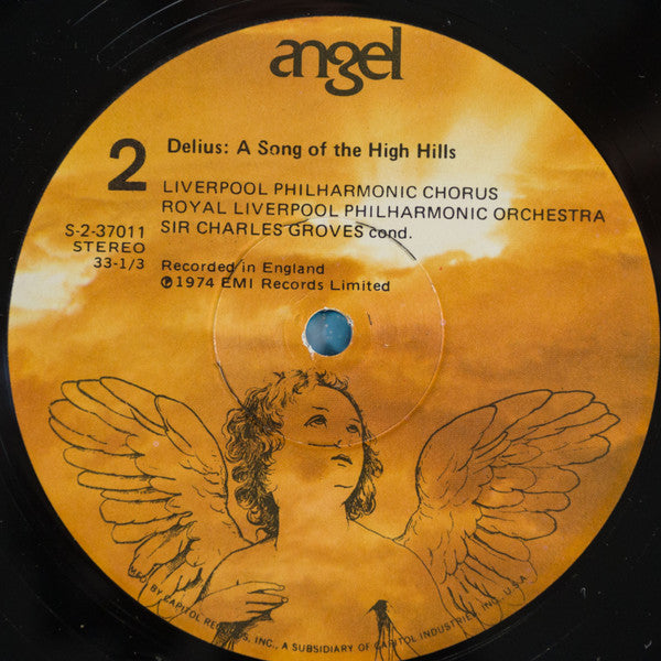 Frederick Delius, Royal Liverpool Philharmonic Orchestra & Royal Liverpool Philharmonic Choir Conducted By Sir Charles Groves With John Noble : Sea Drift / A Song Of The High Hills (LP, Album)