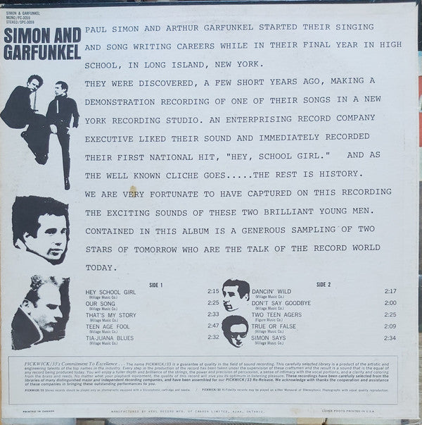 Simon & Garfunkel : Simon & Garfunkel (LP, Comp, Mono)