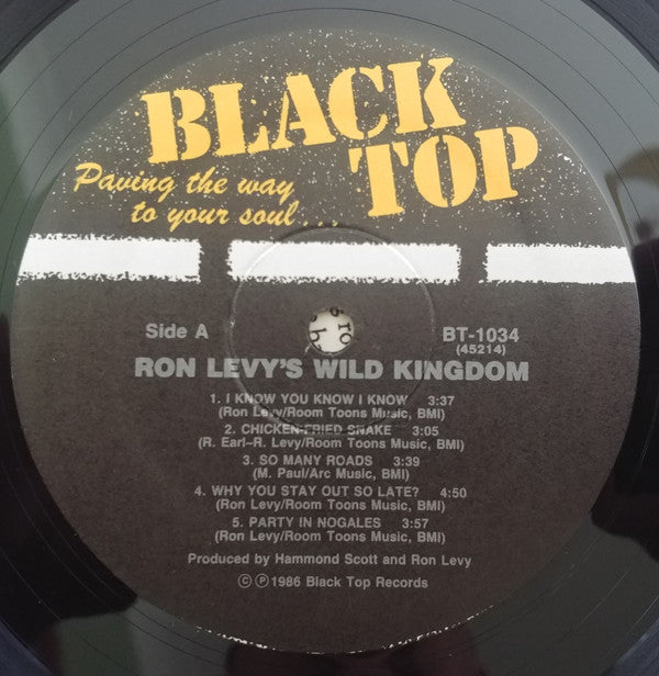 Ron Levy's Wild Kingdom Featuring Ronnie Earl, Kim Wilson, Wayne Bennett (2), Jimmie Vaughan : Ron Levy's Wild Kingdom Featuring Ronnie Earl, Kim Wilson, Wayne Bennett,  Jimmie Vaughan (LP, Album)