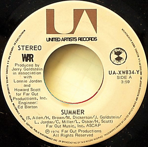 War : Summer (7", Single)