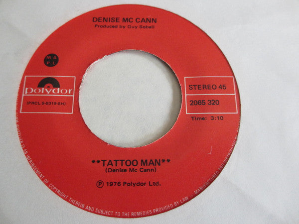Denise McCann : Tattoo Man (7", Single)