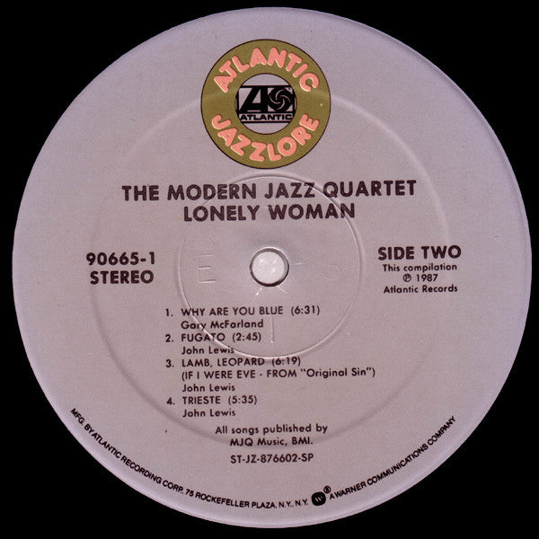 The Modern Jazz Quartet : Lonely Woman (LP, Album, RE)