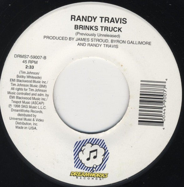 Randy Travis : Out Of My Bones (7", Single)