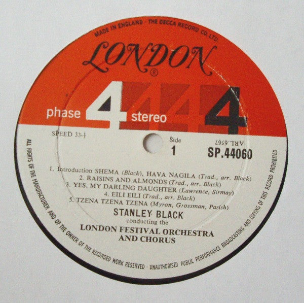 Stanley Black Conducting The  London Festival Orchestra And Chorus* : Music Of A People (LP, Album)