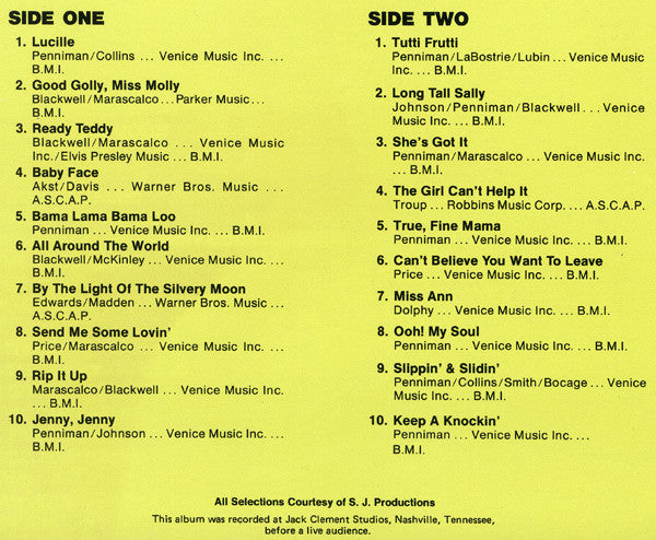 Little Richard : K-tel Presents Little Richard Live! 20 Super Hits (LP, Album)