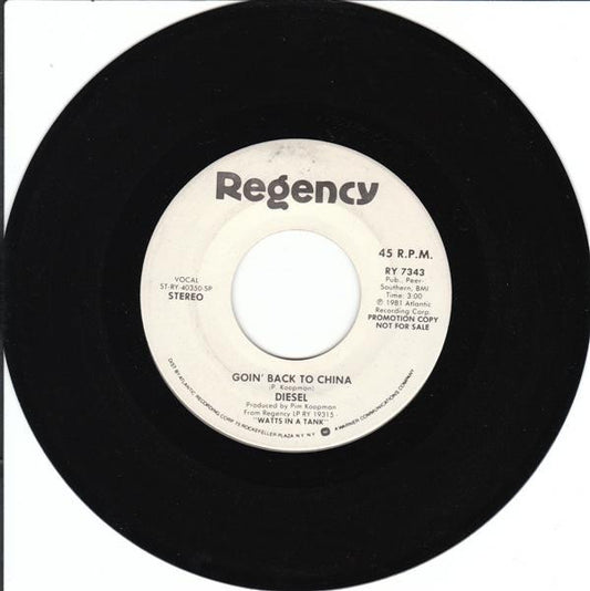 Diesel (5) : Goin' Back To China (7", Single, Mono, Promo, SP)