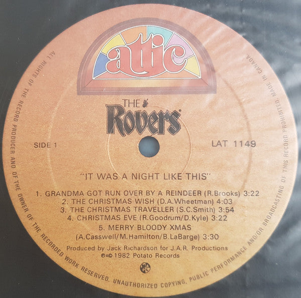 The Rovers (3) : It Was A Night Like This (LP, Album)