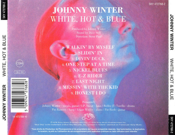 Johnny Winter : White, Hot & Blue (CD, Album, RE)