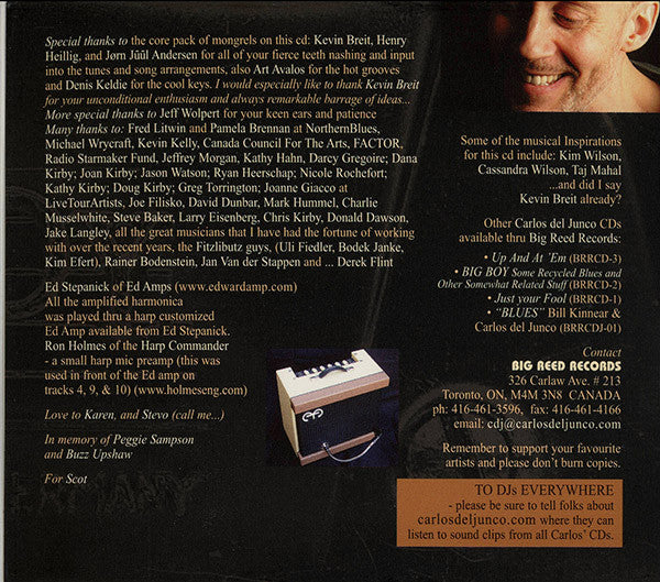 Carlos del Junco : Blues Mongrel (CD)