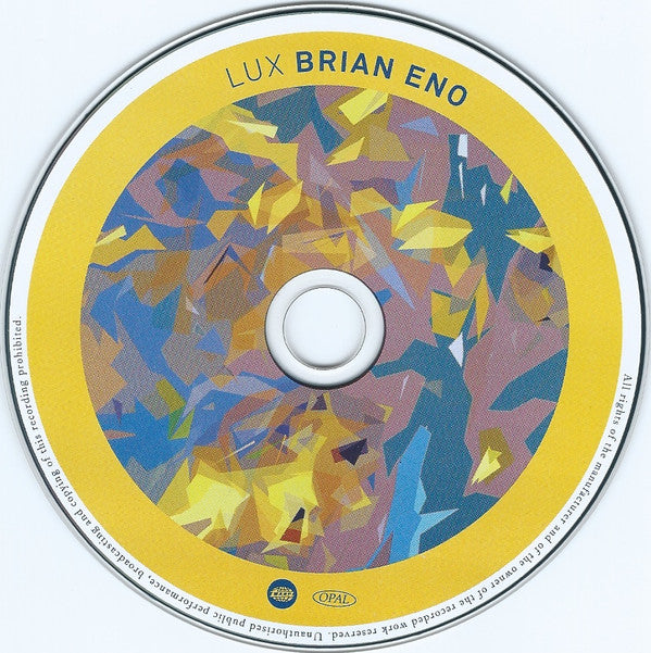 Brian Eno : Lux (CD, Album)