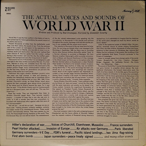 No Artist : The Sounds And Voices Of World War II (2xLP)