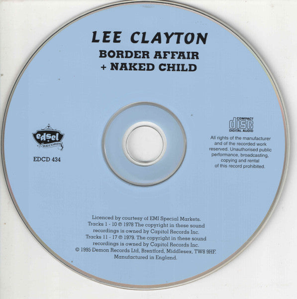 Lee Clayton : Border Affair + Naked Child (CD, Comp)