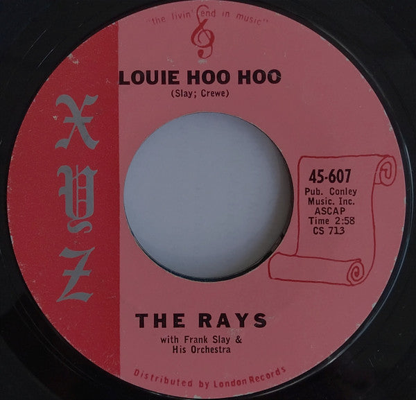 The Rays (2) : Magic Moon (Clair De Lune) / Louie Hoo Hoo (7", Single, Styrene, Bri)