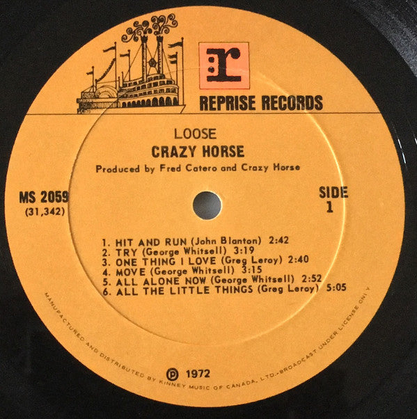 Crazy Horse : Loose (LP, Album, Gat)