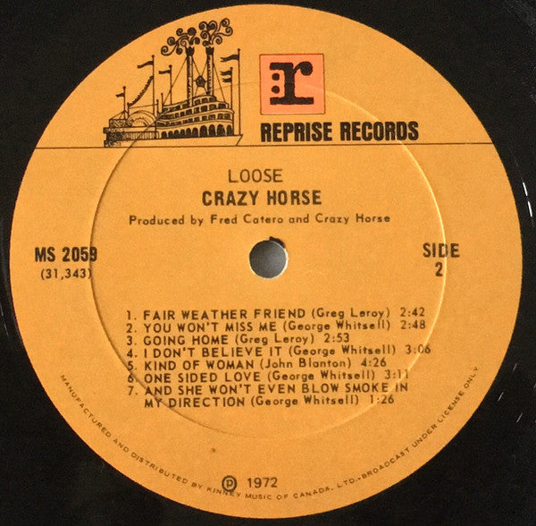 Crazy Horse : Loose (LP, Album, Gat)
