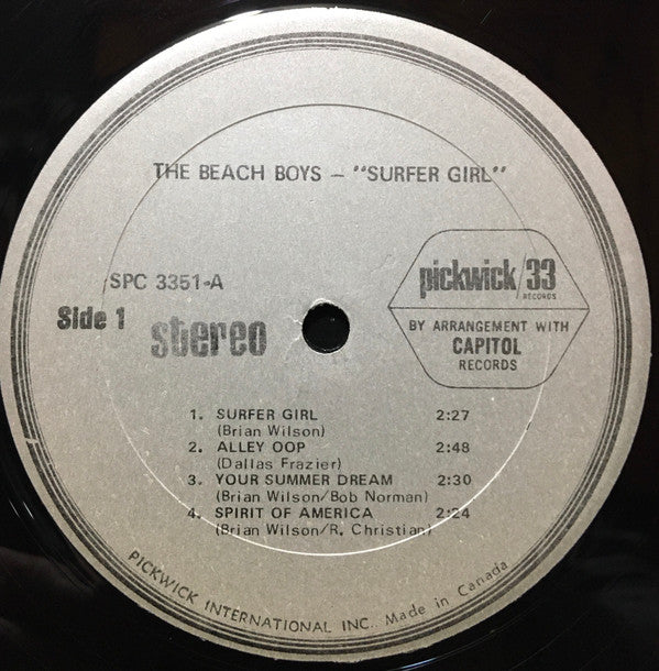 The Beach Boys : Surfer Girl (LP, Comp)