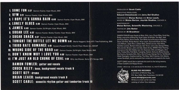 Damon Fowler : Sugar Shack (CD, Album)