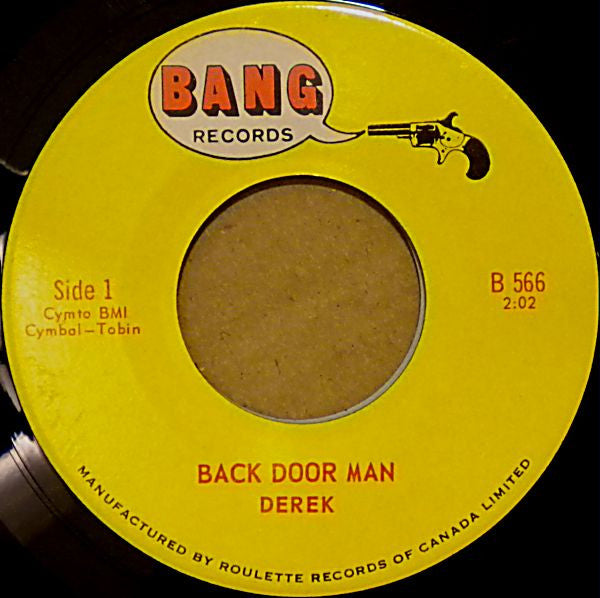 Derek (3) / The McCoys : Back Door Man / I Can't Explain It (7", Single)
