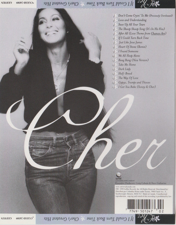 Cher : If I Could Turn Back Time - Cher's Greatest Hits (CD, Comp, Club)