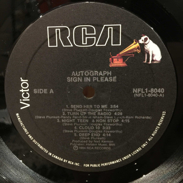 Autograph (2) : Sign In Please (LP, Album)