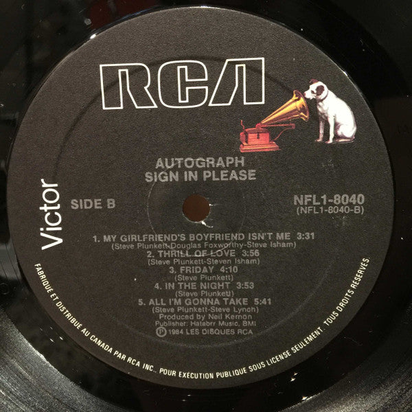 Autograph (2) : Sign In Please (LP, Album)