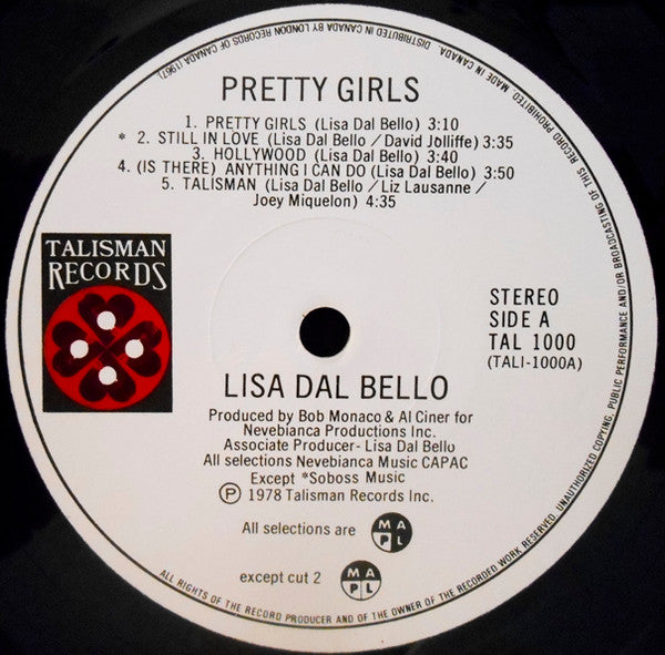 Lisa Dal Bello : Pretty Girls (LP, Album)