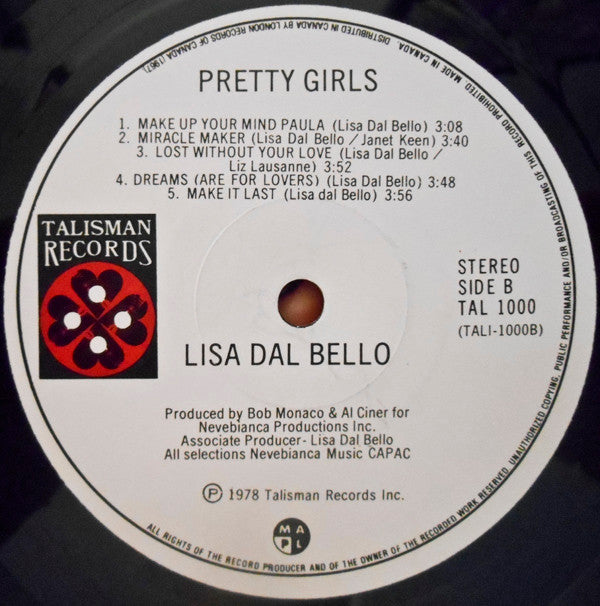 Lisa Dal Bello : Pretty Girls (LP, Album)