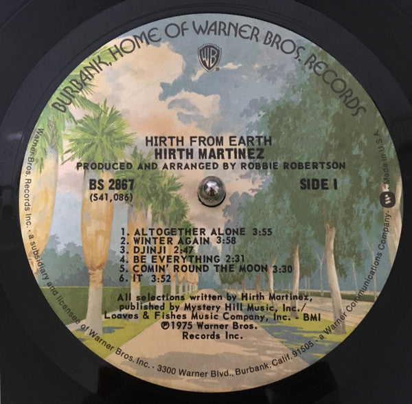 Hirth Martinez : Hirth From Earth (LP, Album)