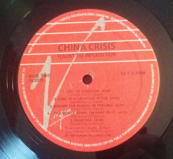 China Crisis : Flaunt The Imperfection (LP + 7", S/Sided, Ltd)