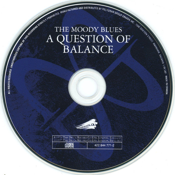 The Moody Blues : A Question Of Balance (CD, Album, RE, RM)
