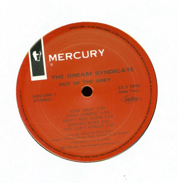 The Dream Syndicate : Out Of The Grey (LP, Album)