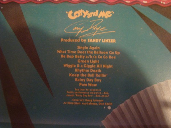 Cory Daye : Cory And Me (LP, Album)